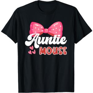 Cute Auntie Mouse | Nephew Niece | Aunt Women T-Shirt, M