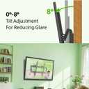 USX Mount UL Listed TV Mount Low Profile for Most 26-60" Flat Screen LED, LCD, Curved TVs, TV Wall Mount Bracket Tilt VESA 400x400mm- Up to 99lbs, Quick Lock and Release to Mounts on 12" 16" Stud