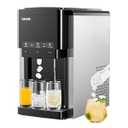 VEVOR Water Dispenser with Ice Maker, 3-in-1 Countertop Water Dispenser, 35 LBS/24H, 12 Cubes/7 Min Fast Ice Making with 4 LBS Storage, Bullet/Crushed ICES & Cold-Water, for Home, Kitchen, Party