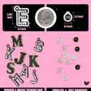 Straw Covers for Stanley Cup Accessories: Black Decorations for Stanley 30 oz & 40 oz Tumbler with Handle, Bling Letter Charms and Flower Silicone Straw Cap Topper, Trendy Stuff for Teen Girls & Women