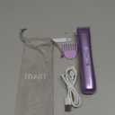 Bikini Trimmer for Women Dual Head  IPX7 Waterproof & Painless Electric Razors for Pubic Hair, Face, Legs, Underarms  Portable Cordless Shaver with Fast Charging, Self Care Gifts for Women (Voyager Violet)