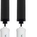Gravity Water Filter Replacement for Berkey BB9-2 Black Filters & PF-2 Fluoride Filters, Compatible with Berkey Gravity Water Filter System, Combo Pack