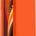 Vooii for iPhone SE Case 2022/3rd/2020,iPhone 8/7 Case, Upgraded Liquid Silicone with [Flat Edges] [Camera Protection] [Soft Anti-Scratch Microfiber Lining] Phone Case for iPhone SE - Neon Orange