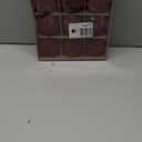 Senjie 3.15inch Burgundy Velvet Christmas Ornaments Balls Flocked Christmas Tree 12PCS Plastic Balls Xmas Hanging Ornaments Decoration Red