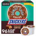 The Original Donut Shop Snickers Coffee, Keurig Single Serve K-Cup Pods, Flavored Coffee, 96 Count (4 Packs of 24)