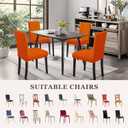 Sufdari Dining Chair Covers,Kitchen Chair Cover,Parsons Chair Slipcover,Spandex Chair Protectors for Dining Room Stretch Chairs Cover Set of 4 -Orange