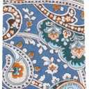 AUSCUFFLINKS Paisley Skinny Ties | Cotton Pocket Squares Bow Ties & Neckties | Wedding Ties (Blue)