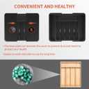 Expandable Silverware Drawer Organizer  Adjustable Utensil Tray & Cutlery Organizer, BPA-Free Plastic Flatware Divider, Non-Slip Kitchen Drawer Organizer (Fits 1222 Drawers, 8 Compartments)