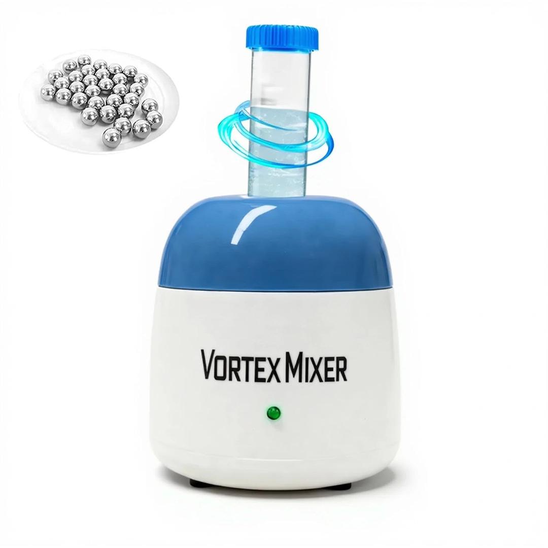 5200rpm mini Vortex Mixer Paint Shaker, Lab Vortex Shaker with Touch Function for Nail Polish, Eyelash Shaker, Tattoo Ink, Glue Adhesives and Test Tubes (Blue)