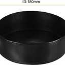 uxcell 180mm(7") Rubber End Caps, Round Vinyl Plug Insert Plastic End Caps for Tubing, Fence, Pipe Post, Furniture, Railing, Black, 50mm Height