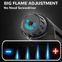 2 Pack Candle Lighter Electric Arc Long Flex Neck Utility Butane Torch Lighters Rechargeable USB Refillable Gas Jet Flame Windproof Lighter for Camping BBQ Grill Gas Stove
