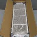 Suli Extra Large Kitchen Utensils Holder with 4 Compartments, Wooden Utensil Organizer for Kitchen Countertop, Farmhouse Decor, Rustic Cooking Utensil - White grain