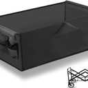 Wagon Liner Wagon Cover Picnic Garden Shopping Heavy Duty Camping Removable Replacement Easy Install Beach Camping Cart Liner, Black L