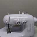 Mueller Machine For Sewing,110 Stitch Applications, Foot Pedal, LED Light, Buttonhole, Button & Zipper Sewing, User friendly, Thread Cutter and Removable Accessories Storage, White