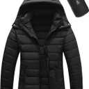 ASPO Women's Packable Puffer Jacket Lightweight Waterproof Warm Full Zip Quilted Winter Coat with Hood