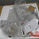 OIOG Round Side Table with Drawer, Modern Nightstand with Shelf and Chrome Finish Metal Legs, 2 Tier End Table for Living Room, Bedroom, Office, Marbling Natural Stone/Silver