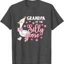 Grandpa Of The Silly Goose First Birthday Family Matching T-Shirt 3XL