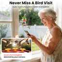 Smart Hummingbird Feeder Camera | AI Identification, 2.5K UHD, Night Vision, Attract Hummingbirds, Solar Powered Outdoor, IP66 Weatherproof, Garden Decor, Gift