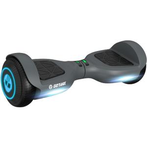 Gotrax Edge Hoverboard with 6.5" LED Wheels & Headlight, Max 5km Range & 10km/h Power by Dual 200W Motor, UL2272 Certified and 65.52Wh Battery Self Balancing Scooters for 44-176lbs Kids Adults(Black/Grey)