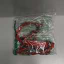 uxcell Purse Chain Strap, 47'' Leather Iron Flat Strap Handbag Chains Handles Shoulder Cross Body Replacement Red Silver Red, Silver