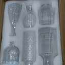 UPBUD Clear Glass Bud Vases Set of 12, Mini Flower Vase for Centerpieces, Small Vases in Bulk for Wedding Decorations, Vintage Vase for Baby Shower, Party, Recepetion, Home Table Décor