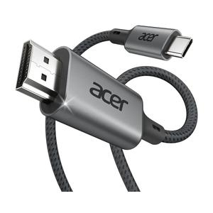 Acer USB C to HDMI Cable for Home Office 6.6FT (4K@60Hz), Thunderbolt 4/3 Compatible, High-Speed Type C to HDMI 2.0 Braided Cord for MacBook Neo, iPhone 17/16 Pro/Max, iPad Pro, Galaxy S25, Surface