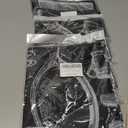 4 x Professional Barber Cape 63"x55" with Adjustable Snap Closure, Perfect for Home Use or Salon, with Stylish Designs (Black)