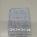 Farmhouse Rustic Table Runner Braided Stripe Table Runners Embroidered Table Decorations for Kitchen Living Room Dining Holiday and Party Grey 13x36 Inch