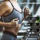 Smart Ring - Health and Fitness Tracker with Calories/Heart Rate/Blood Oxygen/Blood Pressure/Sleep Monitoring, IP68 Waterproof Pedometer for Exercise (Silver, #8)