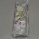 Suction Cup Shower Caddy, Removable Bathroom Organizer Shelf for Shower Storage, No Drilling Clear Square Shower Shelves, Large Capacity & Reusable, Home & Kitchen White