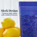 US Acrylic Caf Plastic Reusable Tumblers (Set of 12) 32-ounce Iced-Tea Cups, Coastal | Value Set of Restaurant Style Drinking Glasses, Stackable, BPA-free, Made in the USA | Top-rack Dishwasher Safe