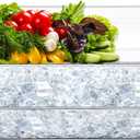 Baderke 1 Set 16" x 9" Plastic Chilled Serving Tray for Parties with Compartments Ice Chilled Party Platter Charcuterie Serving Board Cold Dish Dip for Fruit Seafood Vegetable Appetizer (Clear)