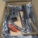 SONGMICS Luggage Racks, Set of 2, Suitcase Stand with Fabric Storage Shelf, for Guest Room, Bedroom, Hotel, Foldable Steel Frame, Holds up to 110 lb, 27.2 x 15 x 20.5 Inches, Black URLR002B02