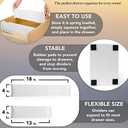 Dial Industries Adjustable Dresser Drawer Clothes Organizer Dividers, Set of 4, 4.5" Deep