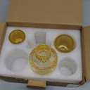 Vixdonos Taper Glass Candlestick Holders Tealight Candle Holders for Table Centerpieces, Wedding Decor and Dinner Party 