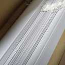 LazBlinds 1" Light Filtering Vinyl Mini Blinds, White, 38" W x 72" H