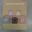 Mini Karaoke Machine, Portable Bluetooth Karaoke Speaker with 2 Wireless Microphones and Party Lights for Kids and Adults, Birthday Gifts for Girls Boys Family Home Party