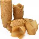 200pcs Tulip Cupcake Liners, Standard Greaseproof Paper Baking Cups Muffin Liners Holders Perfect for Bridal Showers, Baby Showers, Birthday Parties, Banquets, and Catering Events (Natural)