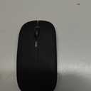 Wire Less 2.4G Ergonomic Dual Mode LED Breathing Light 500mAh Rechargeable Battery Adjustable DPI Office (Black)