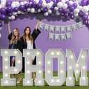 2026 Graduation Decorations PROM Letters: 3FT Graduations Party Decor Class of 2026 Grad Ornaments Large Marquee Light up Letter Sign Kindergarten Preschool Senior High School College Foam Board