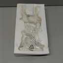 DN DECONATION 2pcs White Christmas Reindeer Statue, Indoor Reindeer Decor, Tabletop Resin Deer Figurine (Set of 2)