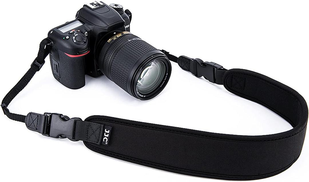 DSLR Camera Neck Strap, Soft Neoprene Shoulder Belt for Canon EOS R5 R6 5D Mark IV 6D Mark II SL3 SL2 T8i T7 T7i 90D 80D Nikon D6 D5 DF D850 D810 D780 D7500 D5600 D3500 Sony A1 A99II,etc