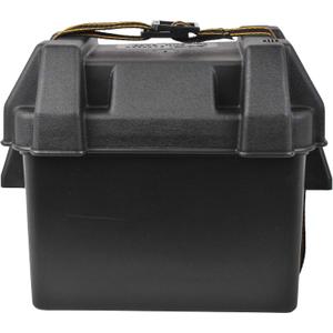 Attwood 9082-1 Small Battery Box with Mounting Kit and Strap, Fits U1 Batteries, Black, Series 16 and U1 Batteries