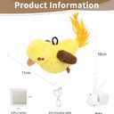 2 x Cat Toys Flapping Birds with Catnip Bags, Rechargeable Chirping Interactive Cat Toy Kicker, Lifelike Birdie Tweets, Indoor Enrichment Moving Wings Cat Exercise Toys for All Breeds Kitten Dog(Oriole) (A1)