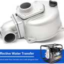 2 inch Water Pump Body Housing with 4 Bolts on Water Inlet Replacement for Predator for Pacific Hydrostar 2" Engine Aluminum Water Pump for Model AWP50
