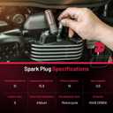 BDFHYK 4548 Iridium Spark Plugs Compatible with Yamaha Compatible with Triumph for Kawasaki for KTM for Suzuki Universal Motorcycle Spark Plugs Replacement CR9EK Set of 4