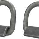 2Pcs 1/2" Heavy Duty Weld On Forged D-Ring with Welding Clip for Trailer Truck Cargo RV ATV Tiedowns Farm Applications etc. MBS:12,000 lbs