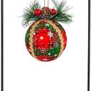 Ornament Display Stand Hanger Rack Hook Chrismas Ornament Party Decoration Holder Air Plant Flower Pot Hanging Terrarium Home Office Decoration(D-Style)