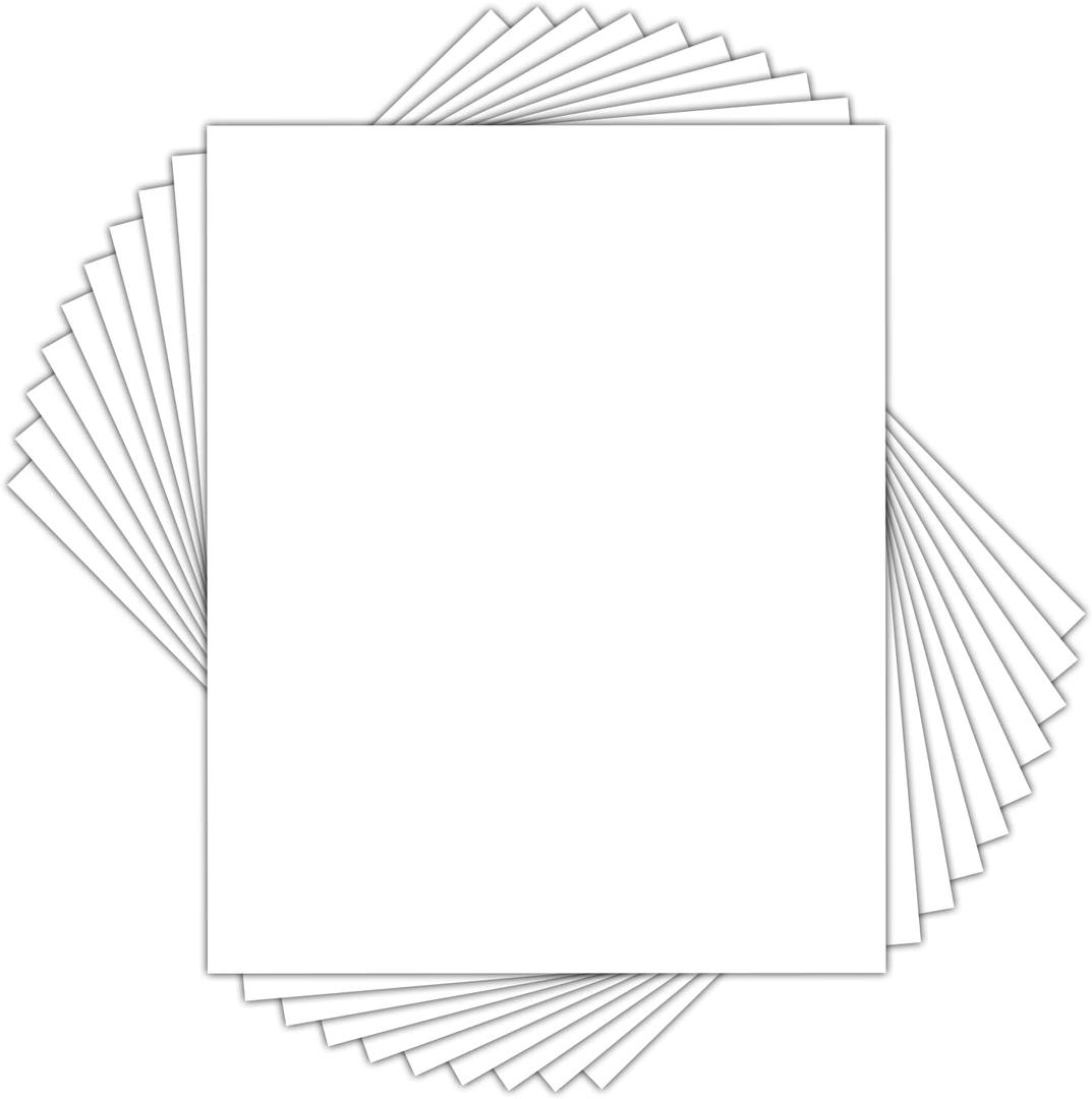 Golden State Art, Pack of 10 Uncut 16x20 White Mats Matboards, Acid Free Backing Matt Board for Photos, Frames, DIY Projects