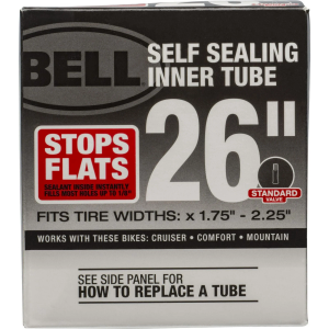 Bell Sports 26" Self Sealing Inner Tube, Schrader 35mm 26"x1.75-2.25"